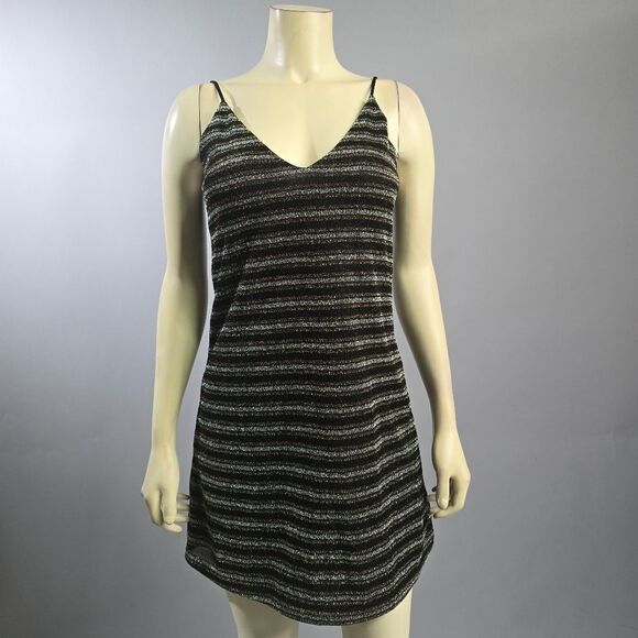 Chance Small Striped Black and Gray Women's Dress R8 - Picture 1 of 4